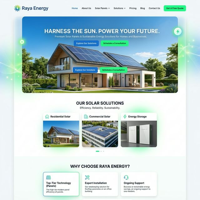 Raya Energy — Solar Panel Solutions