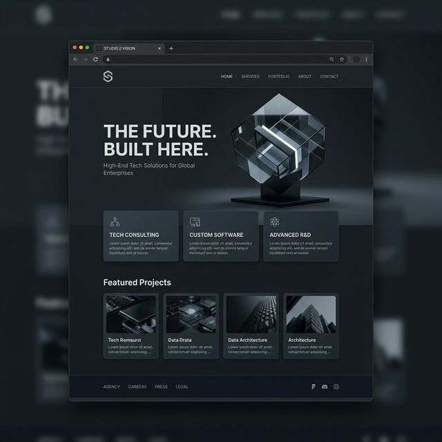 Custom Website Design Mockup